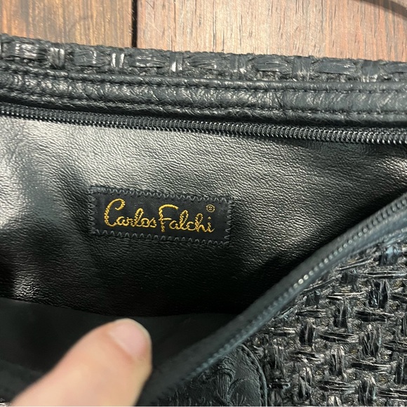 Vintage Carlos Falchi Leather Crossbody - Picture 4 of 4